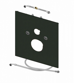 Нижняя стеклянная панель TECElux для установки унитазов-биде (TOTO, Geberit), черная, 9650106