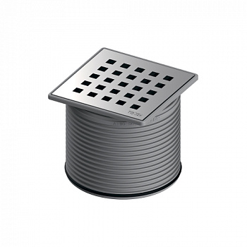 TECE 3660007 Декоративная решетка TECEdrainpoint S quadratum, 100 мм, в стальной рамке, с монтажным элементом