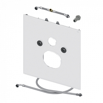 Нижняя стеклянная панель TECElux для установки унитазов-биде (Duravit и т. п.), белая, 9650103