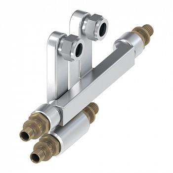 ТЕСЕ 730110 Монтажный набор TECEflex для подключения радиаторов к плинтусной разводке 16x16x15 мм Cu