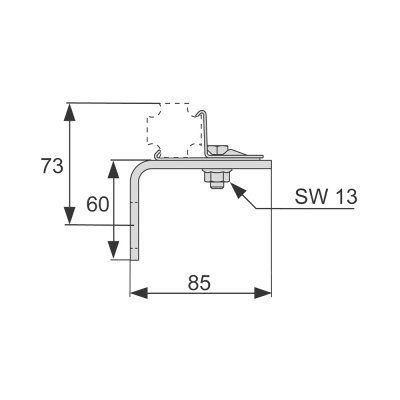 Одинарное крепление TECEspring