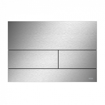 ТЕСЕ 9240830 Металлическая панель (кнопка) смыва для унитаза TECEsquare II, нержавеющая сталь сатин, покрытие против отпечатков пальцев