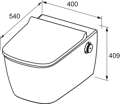 Унитаз-биде TECEneo с крышкой-сиденьем