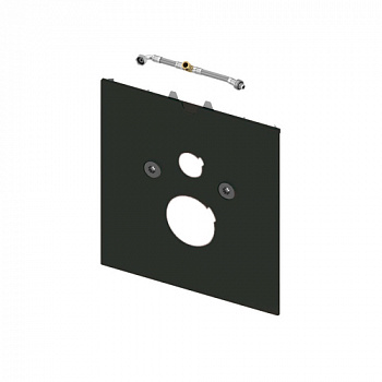 Нижняя стеклянная панель TECElux для установки унитазов-биде (Geberit Aquaclean Sela и т. п.), черная, 9650108