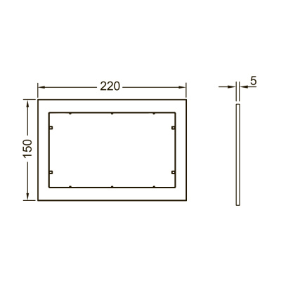 TECE Дистанционная рамка TECEnow