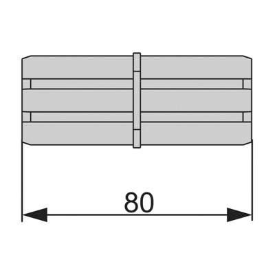 Торцевое соединение профиля TECEprofil, 9010009