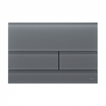 TECE 9240826 Стеклянная панель (кнопка) смыва для унитаза TECEsquare II, cтекло серое, сатинированное