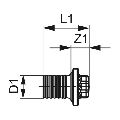 ТЕСЕ 765116 Заглушка TECEflex 16, латунь