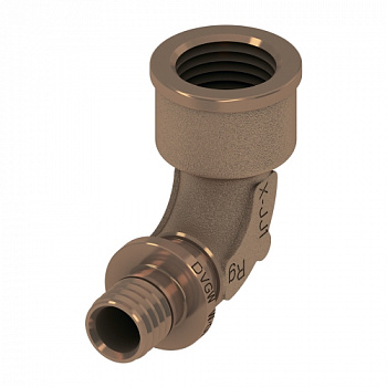 ТЕСЕ 708103 Уголок соединительный с внутренней резьбой TECEflex 20 x Rp 3/4", бронза