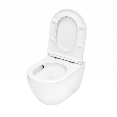 TECE 9700998 Унитаз подвесной TECEspring R с крышкой микролифт