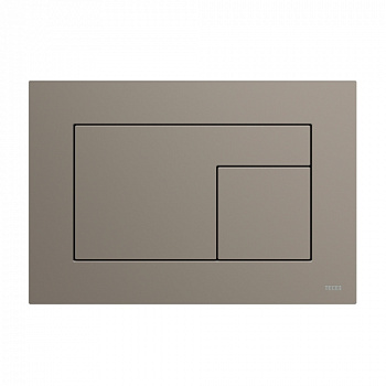 TECE 9240730 Панель (кнопка) смыва для унитаза TECEvelvet, поверхность FENIX, Castoro Ottawa / Бежево-коричневая, покрытие против отпечатков пальцев