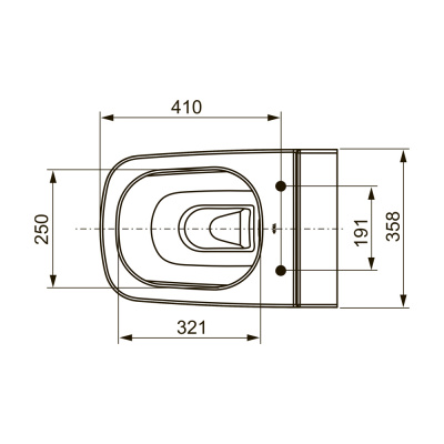 ТЕСЕ 9700204 Унитаз подвесной без функции биде TECEone - комплект для установки
