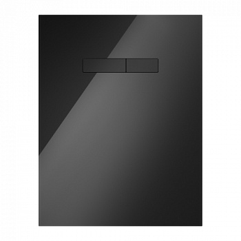 Верхняя стеклянная панель TECElux с механическим блоком управления, черная, клавиши черные, 9650005