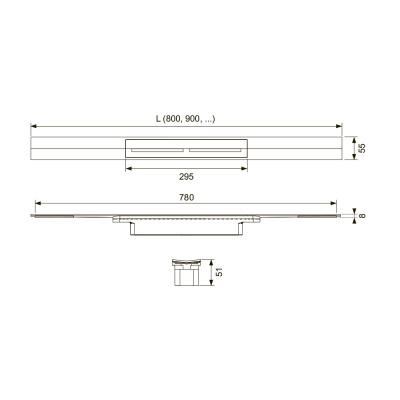 Профиль для душа TECEdrainprofile