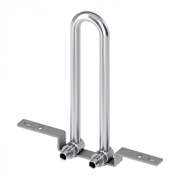 ТЕСЕ 714905 Монтажный узел TECEflex для подключения радиаторов, настенный, никелированный