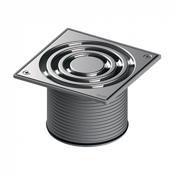 TECE 3660010 Декоративная решетка TECEdrainpoint S, 150 мм, в стальной рамке, с фиксаторами, с монтажным элементом