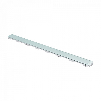 Стеклянная панель TECEdrainline для душевого канала, прямая, стекло зеленое